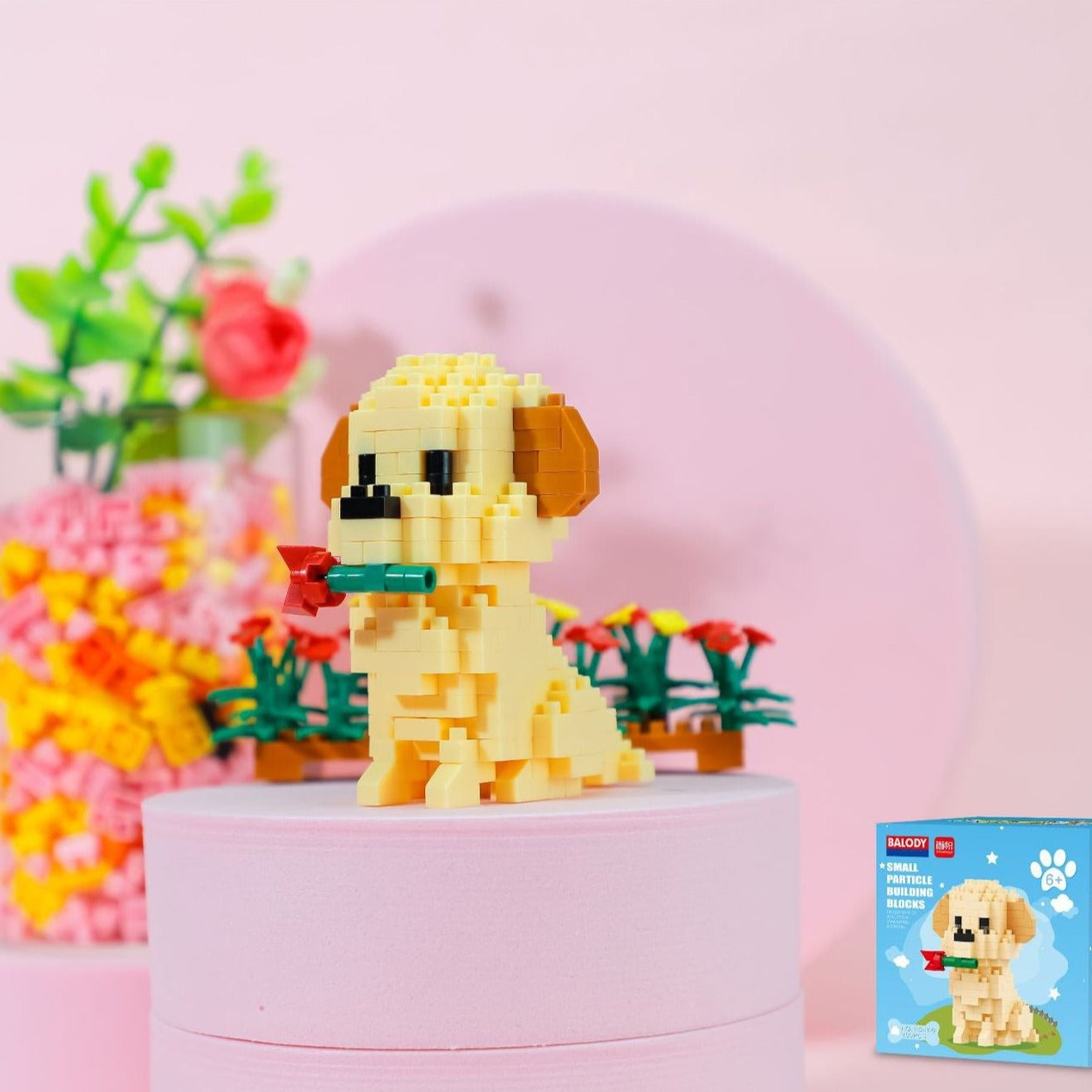 Mini dogs building block set