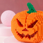 Glowing Halloween pumpkin building blocks
