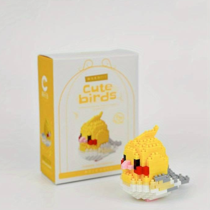 Mini building block set bird